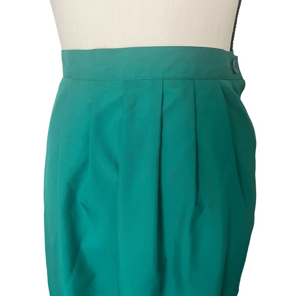 Vintage Grace Thompson Kelly Green MIDI Skirt Size 10 - Picture 4 of 8